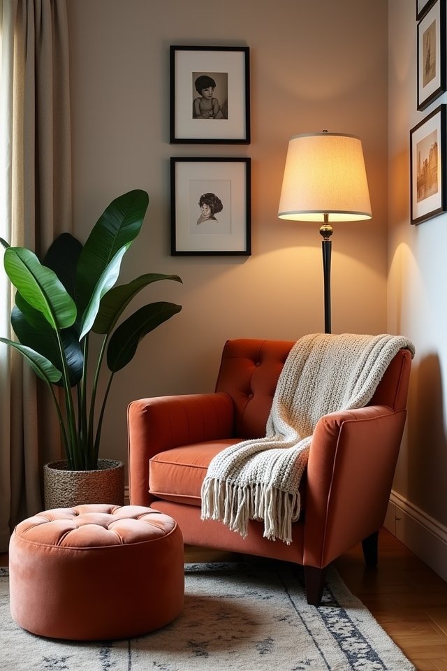 cozy nook with plush accessories