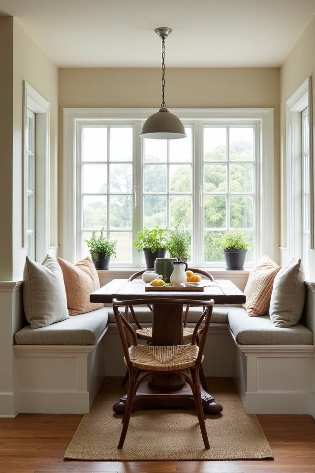cozy nook with plush seating