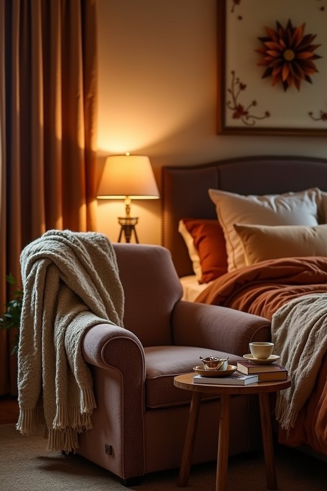 cozy nook with soft lighting