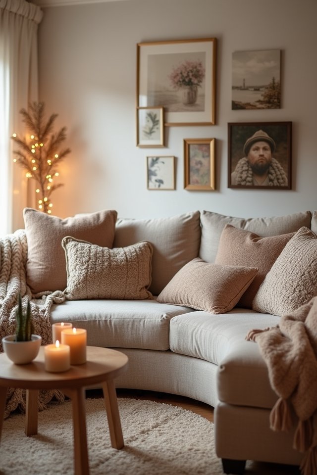 cozy nook with textures