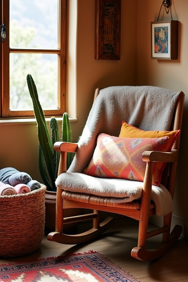 cozy nook with textures