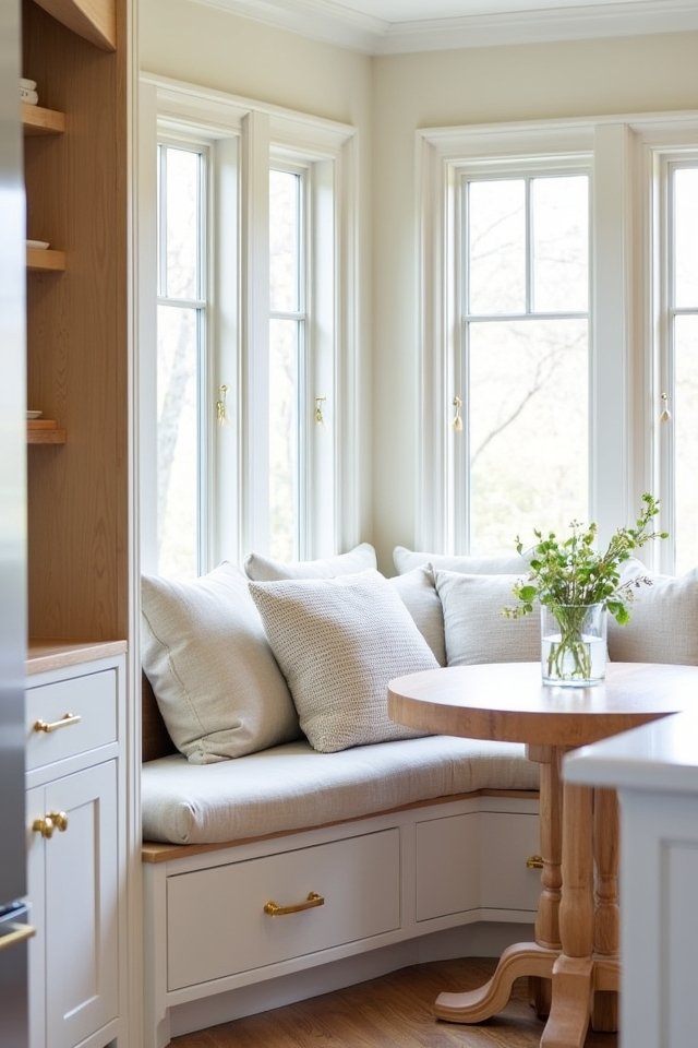 cozy nook with white oak