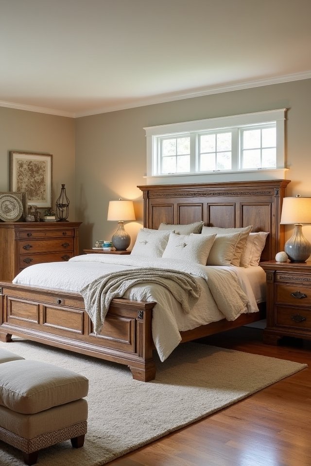cozy oak bedroom elegance