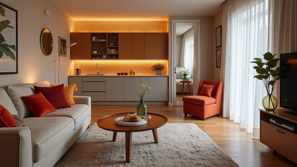 cozy one bedroom apartment inspiration