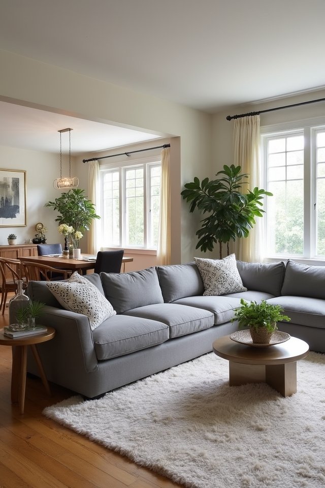 cozy open concept living