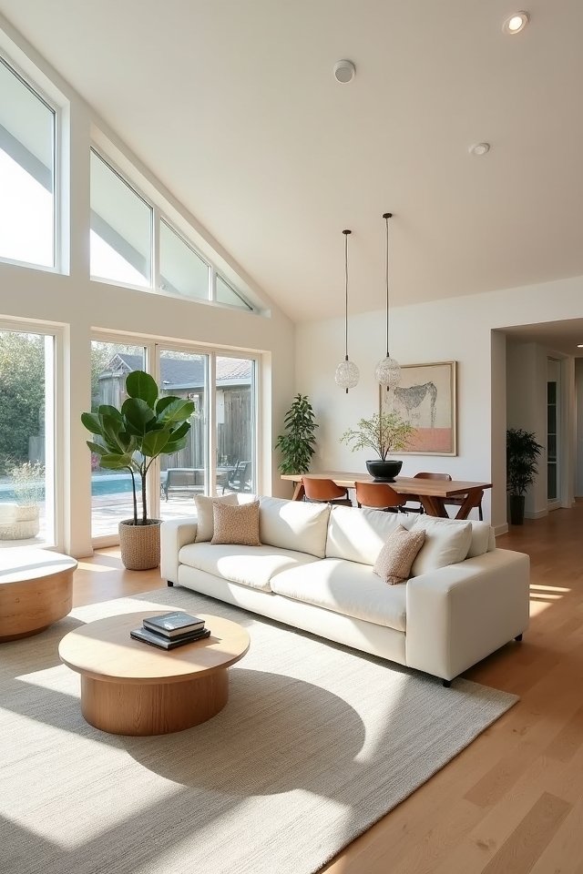 cozy open concept living