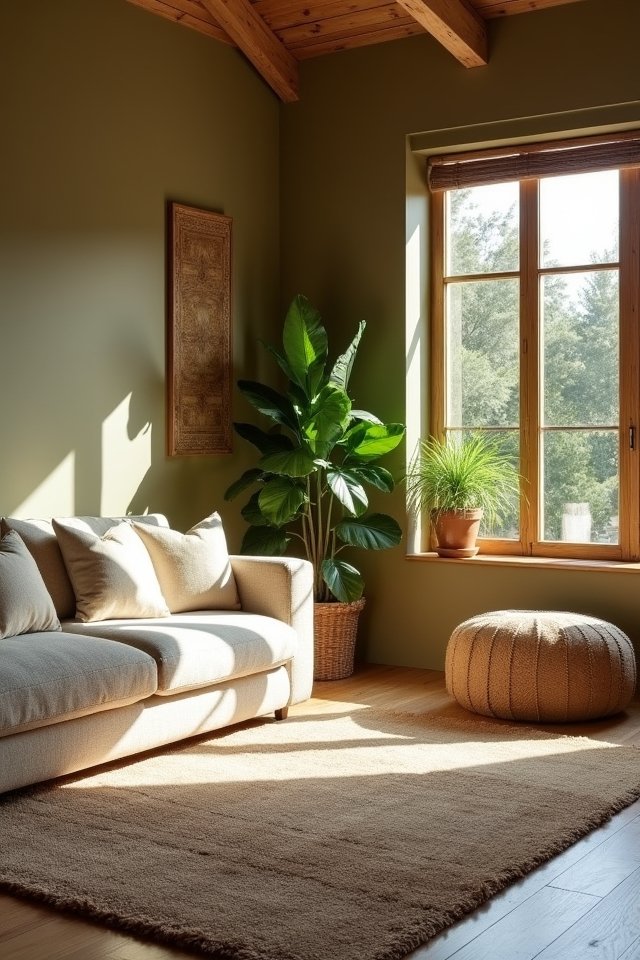 cozy organic living room