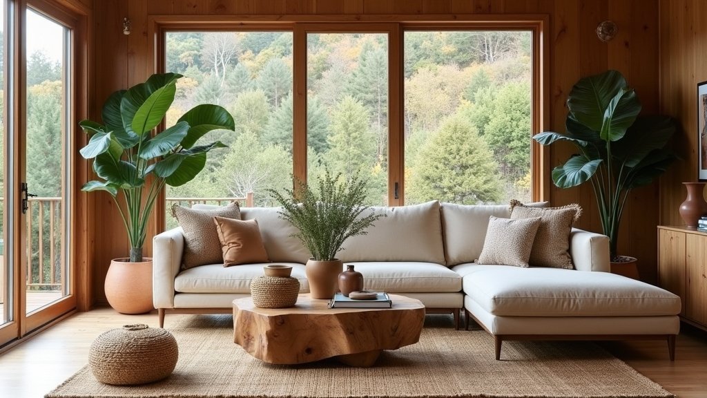 cozy organic living room decor