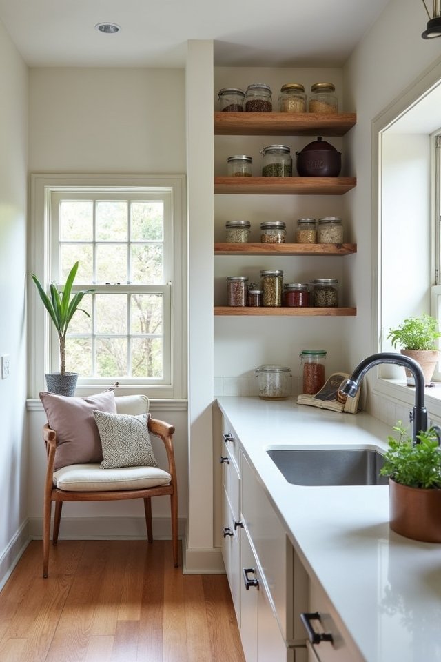 cozy organized pantry nook