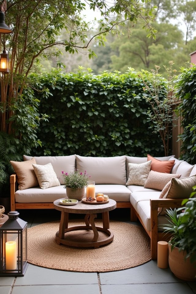 cozy outdoor sectional paradise