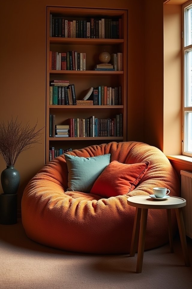 cozy oversized bean bag