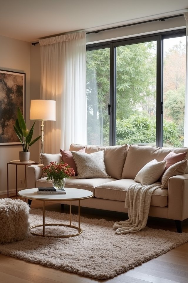 cozy oversized cushion sofa