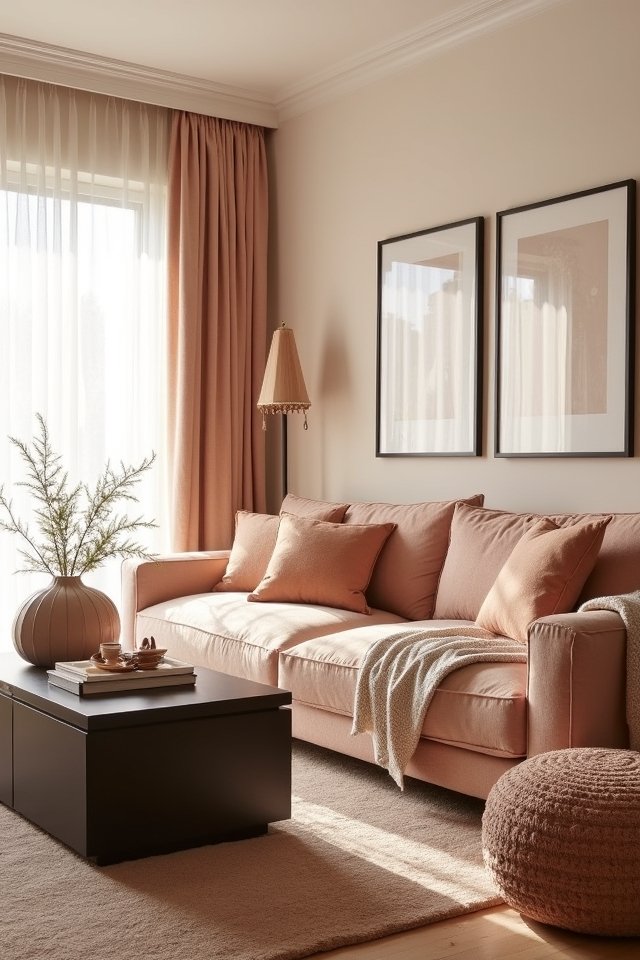 cozy pale peach palette
