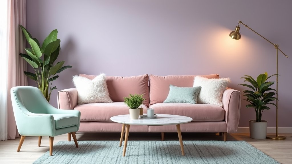 cozy pastel living room ideas