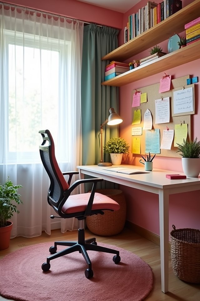 cozy personalized study corner