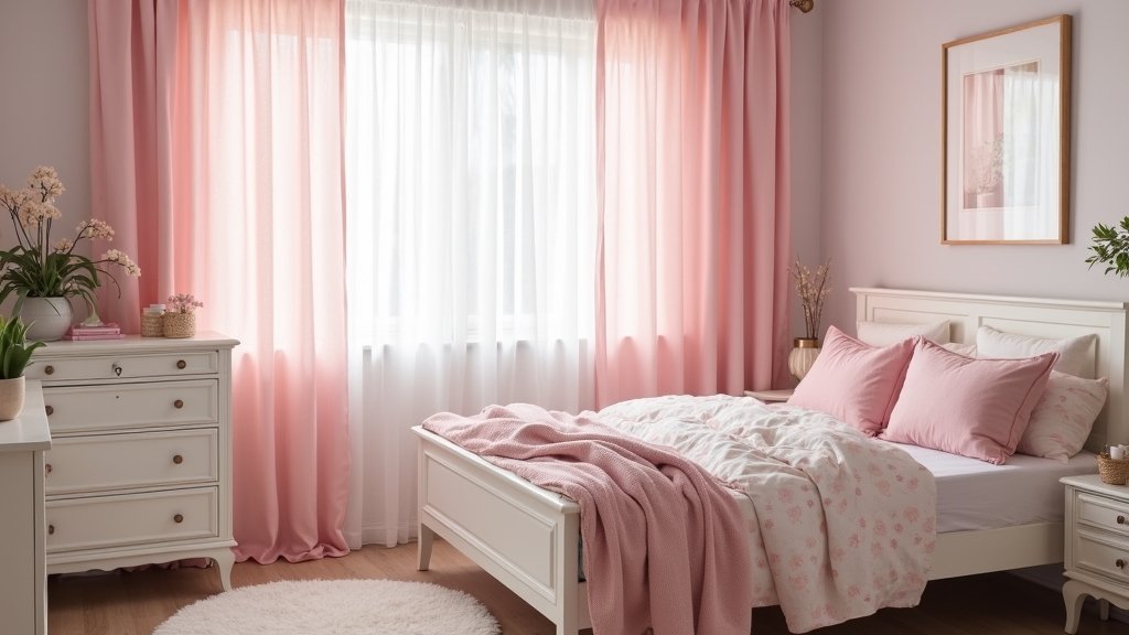 cozy pink and white aesthetics