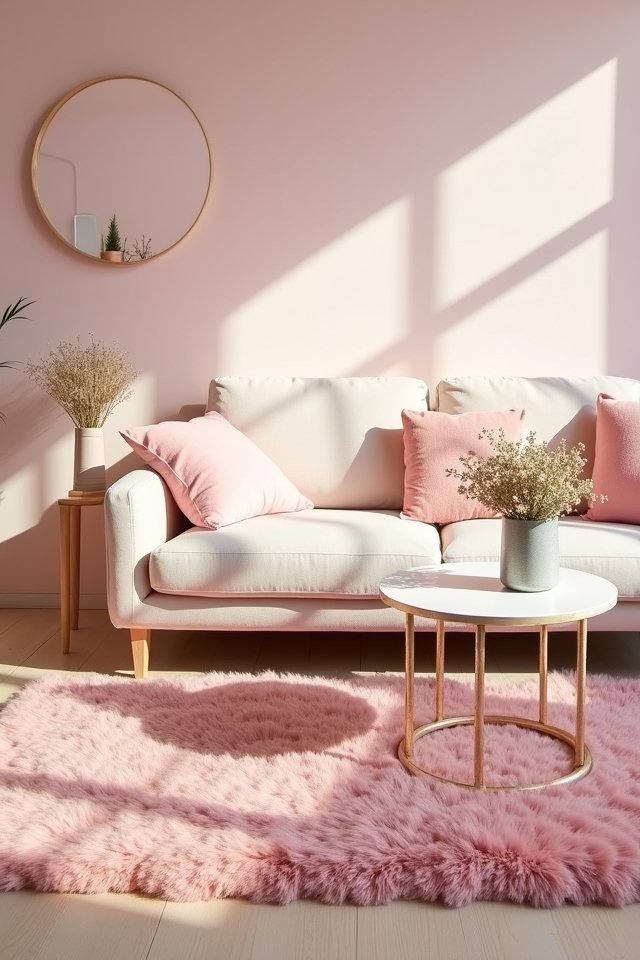cozy pink rug charm