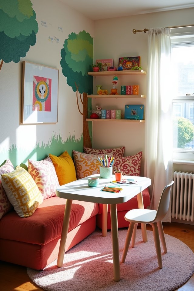 cozy play area transformation