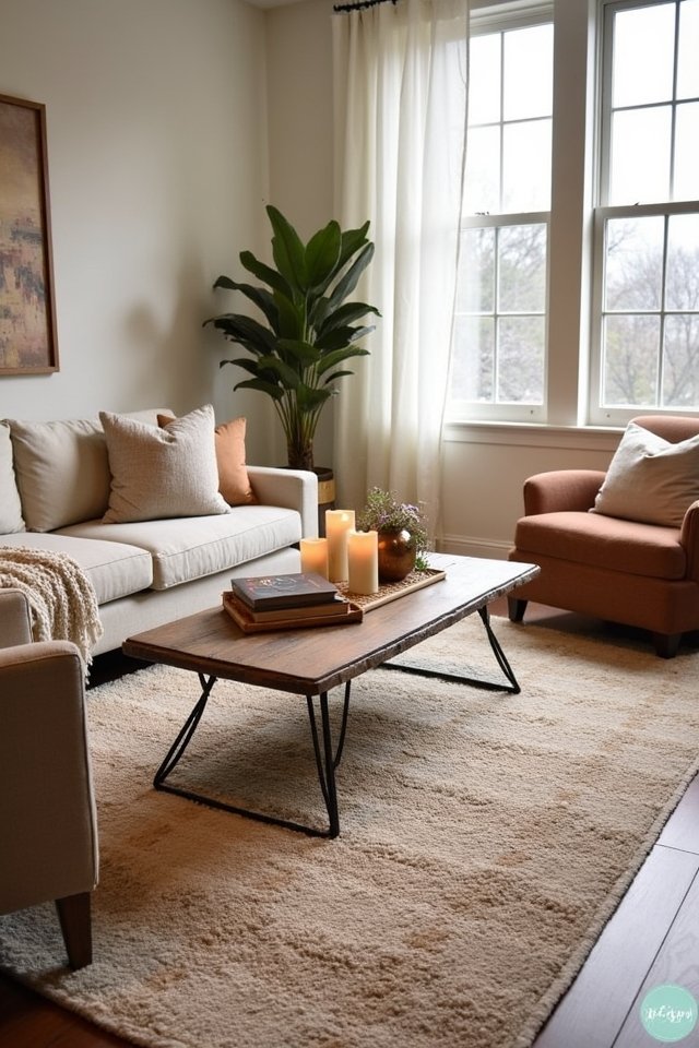 cozy plush layered rugs