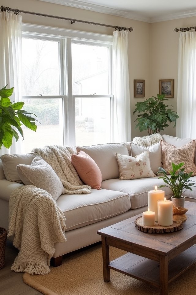 cozy plush living room retreat