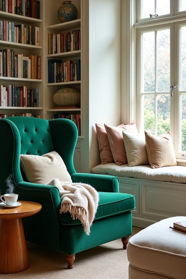 cozy plush reading seating