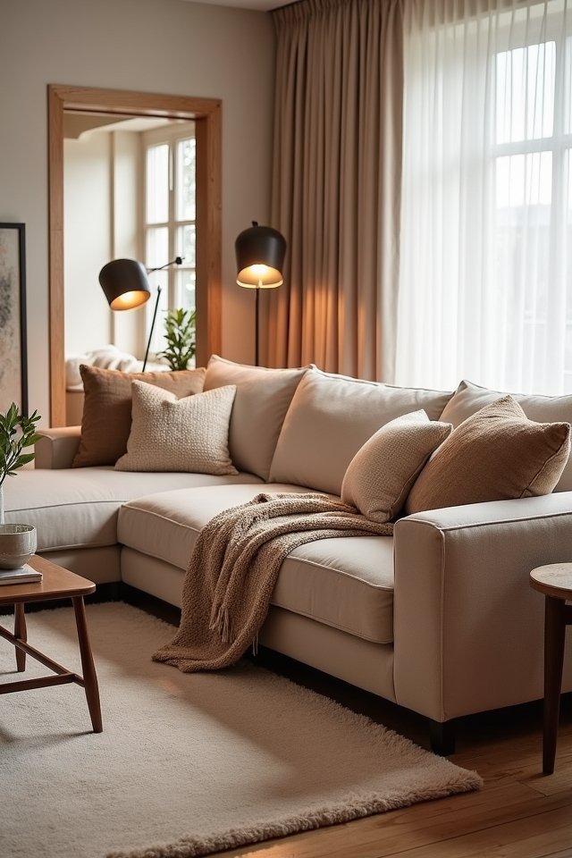 cozy plush seating arrangements