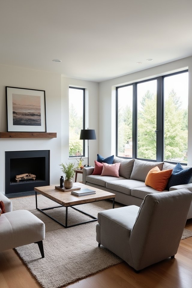 cozy plush sectional seating