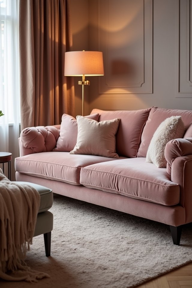 cozy plush textile layering