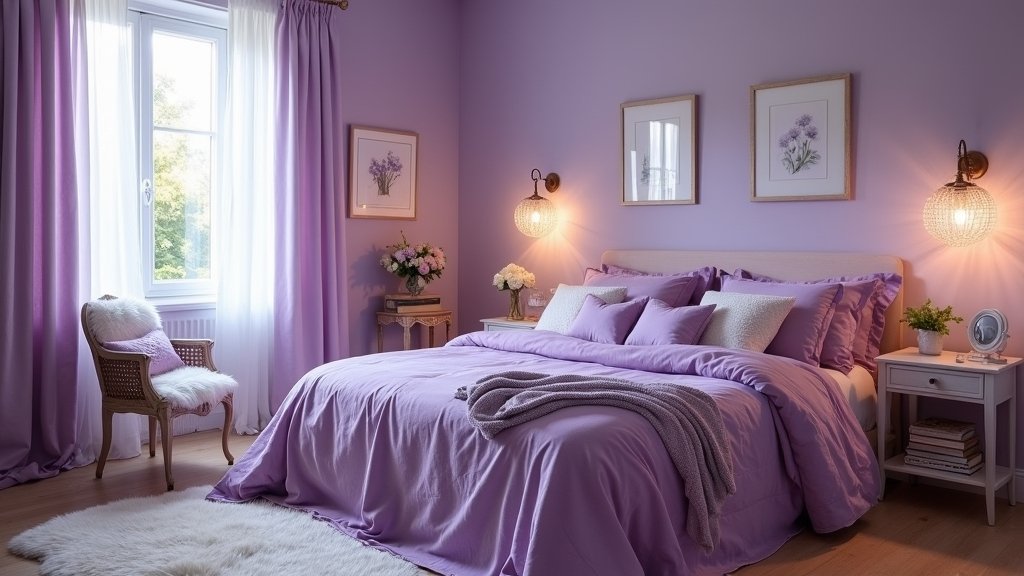 cozy purple bedroom inspirations