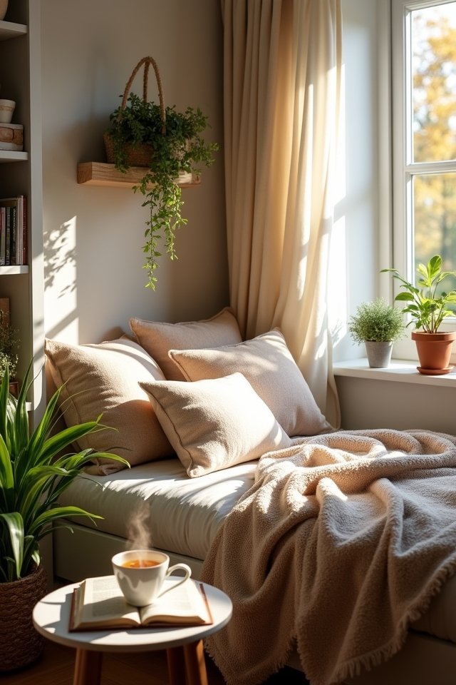 cozy reading daybed nook