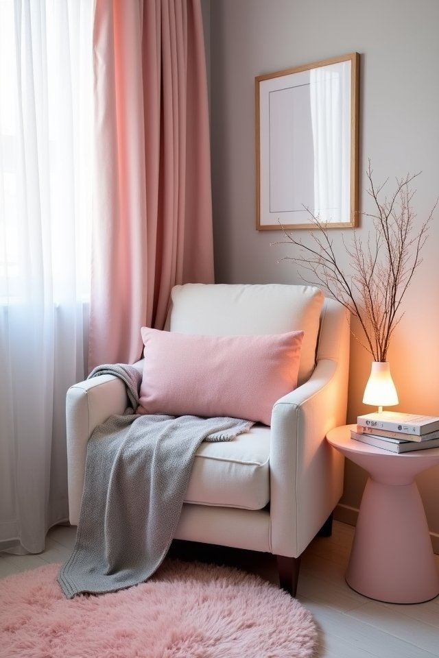 cozy reading nook ambiance