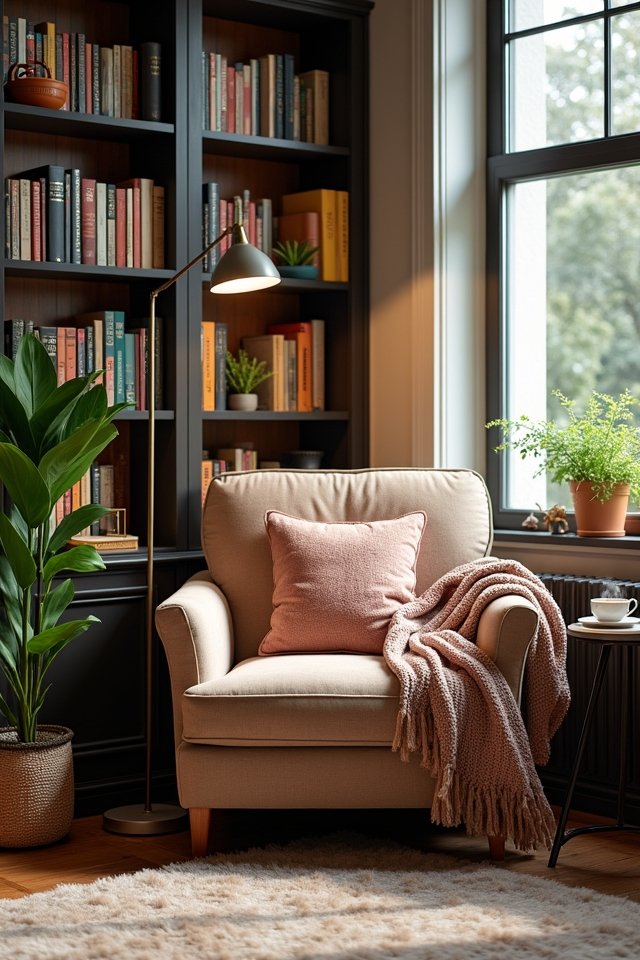 cozy reading nook awaits