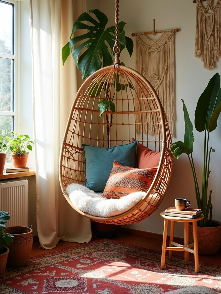 cozy reading nook creation