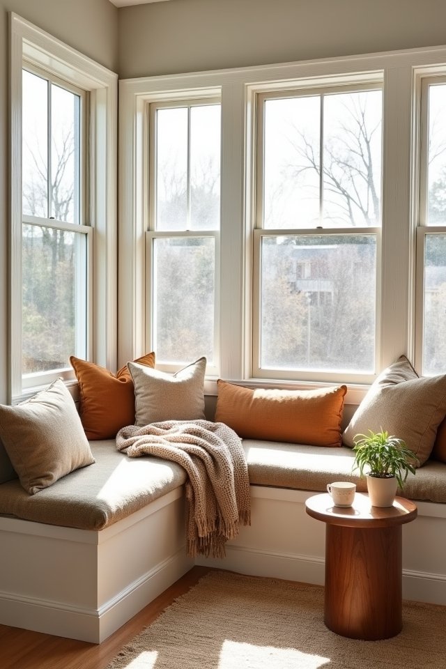 cozy reading nook creation