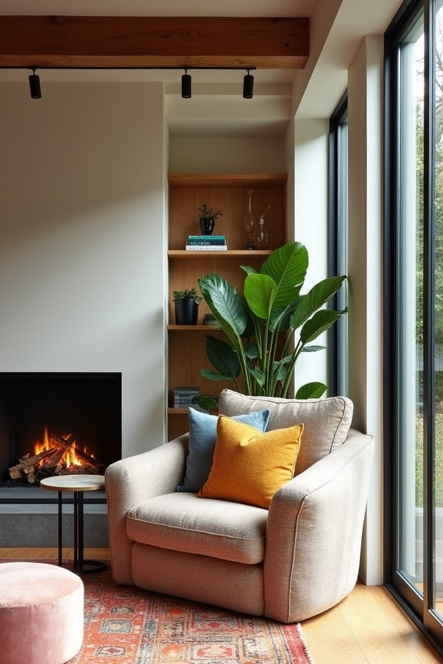 cozy reading nook creation