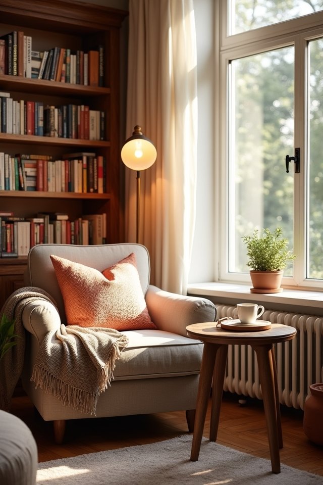 cozy reading nook creation