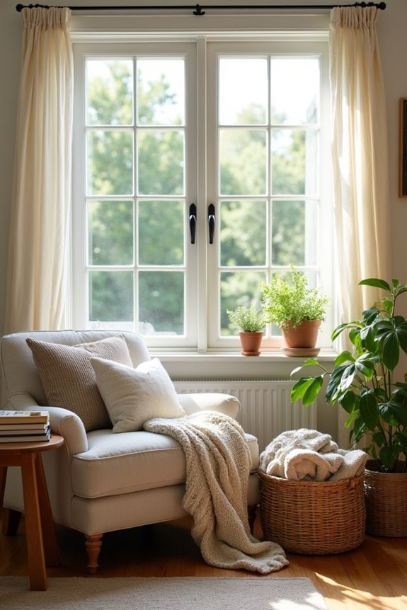 cozy reading nook design