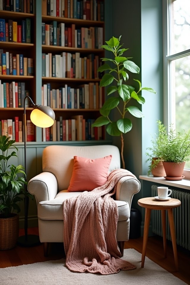 cozy reading nook design