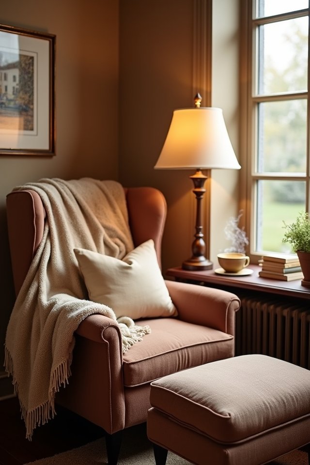 cozy reading nook design