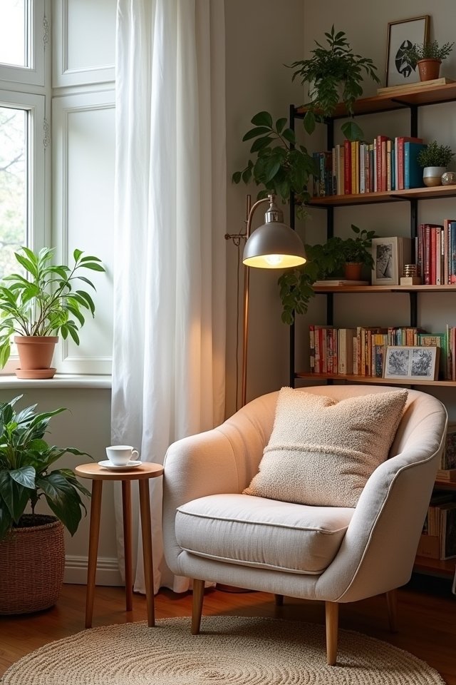 cozy reading nook design