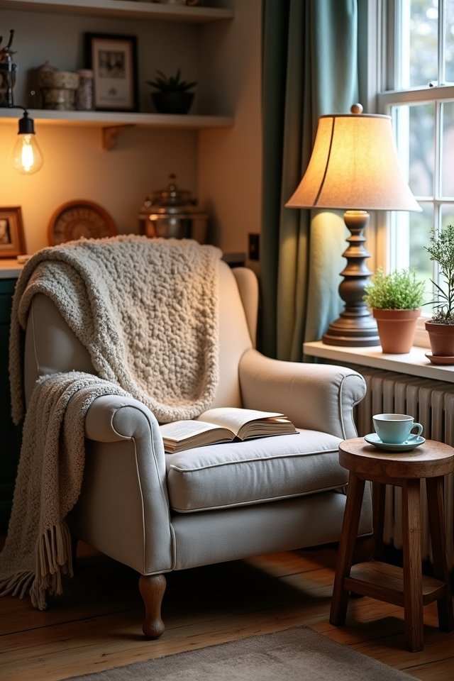 cozy reading nook design