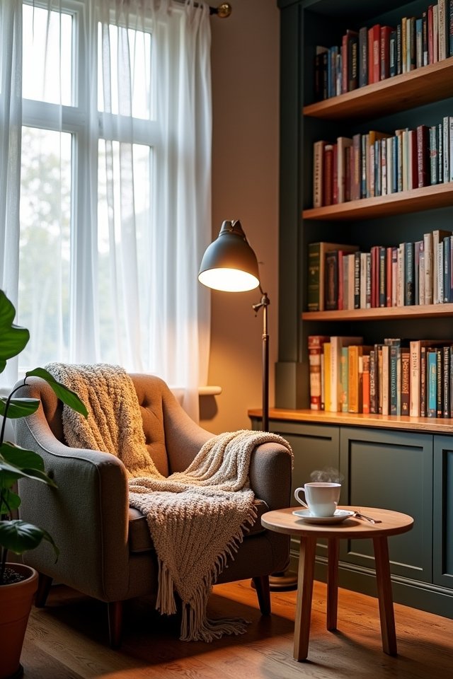 cozy reading nook design