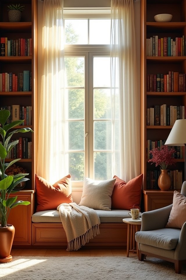 cozy reading nook design