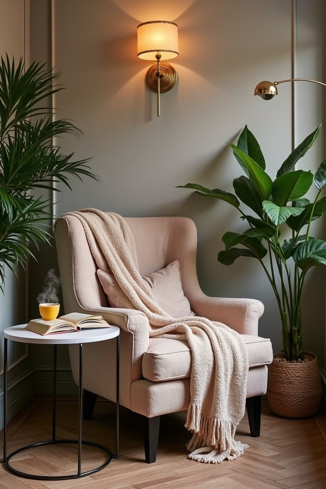cozy reading nook design