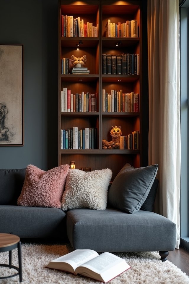 cozy reading nook design