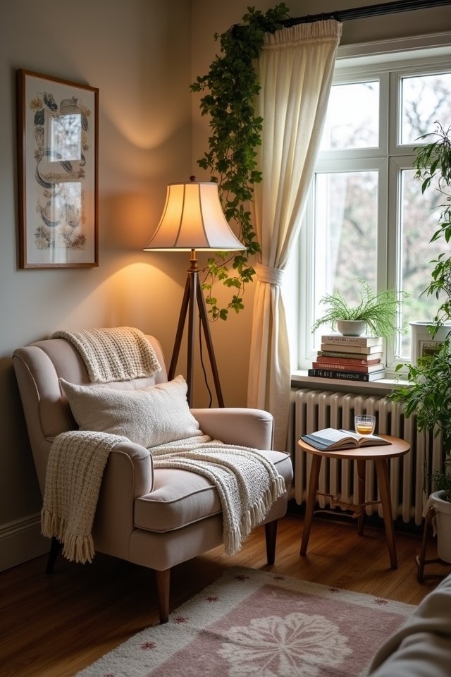 cozy reading nook design