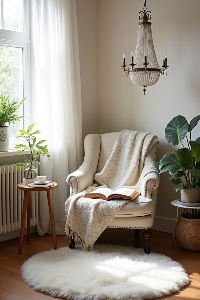 cozy reading nook design