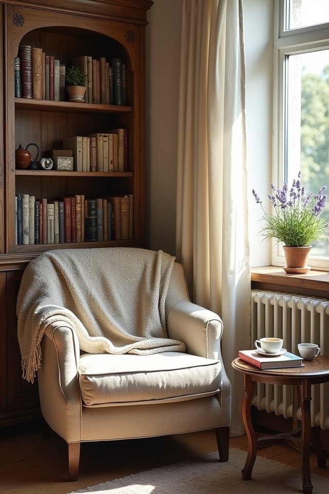 cozy reading nook design