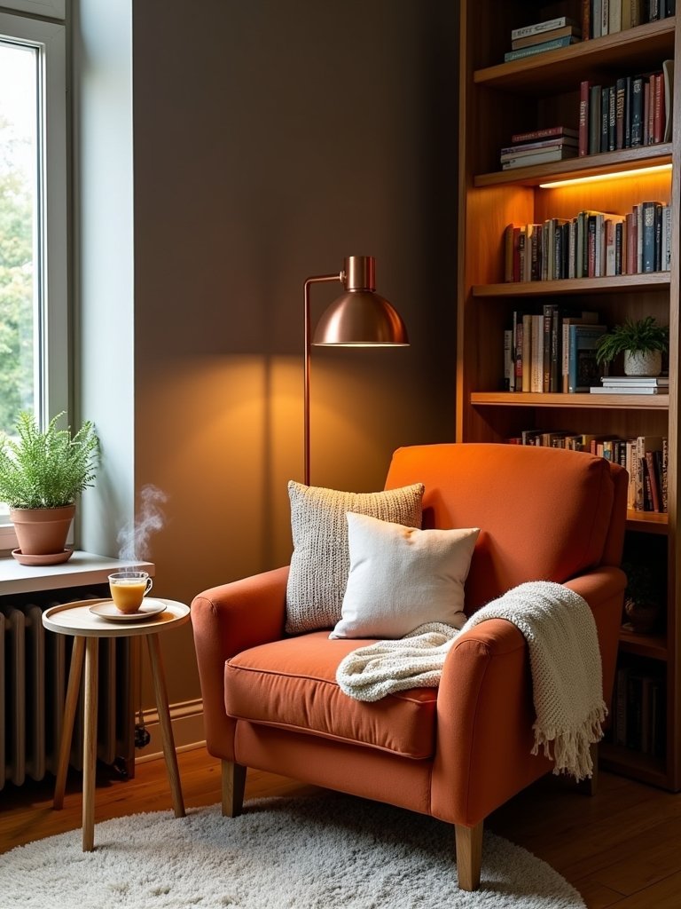 cozy reading nook design