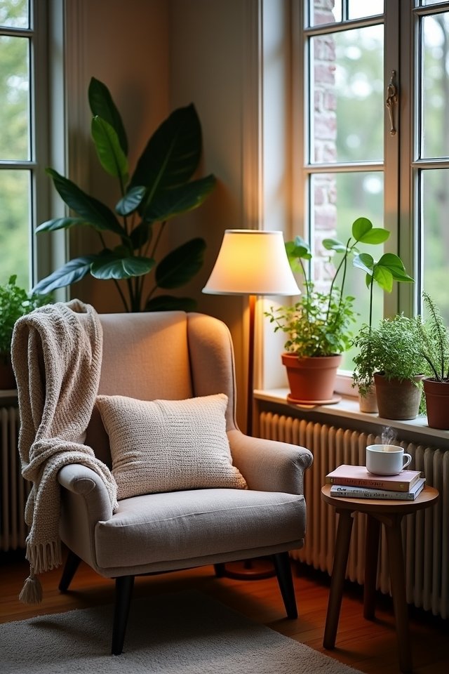 cozy reading nook sanctuary
